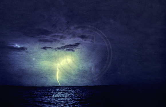 Night Thunderstorm Over Lake Superior